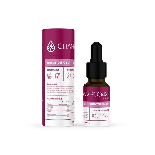 Huile de CBD 20% Full Spectrum Libido Chanvroo