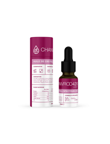 Huile de CBD 20% Full Spectrum Libido Chanvroo