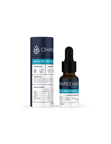 Huile de CBD 20% Full Spectrum Sommeil+ Chanvroo