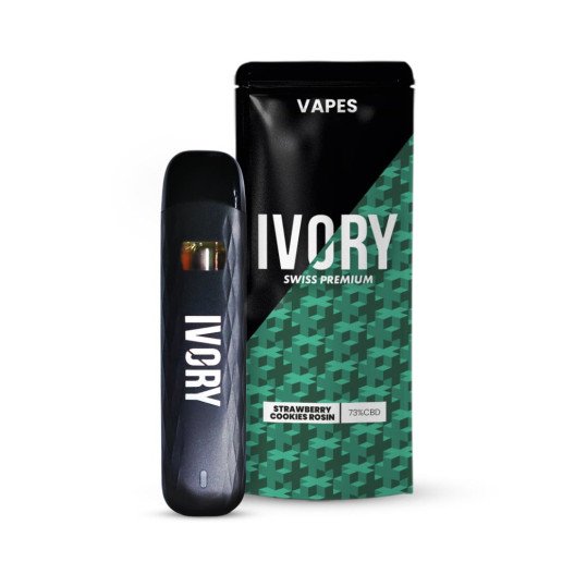 Vape Strawberry Cookies, cigarette électronique au cbd Ivory