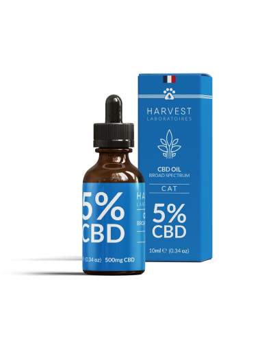 Huile de CBD Chat 5% - Harvest Laboratoires