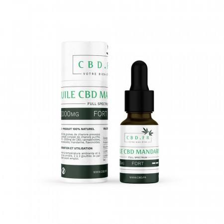 Huile au CBD saveur mandarine