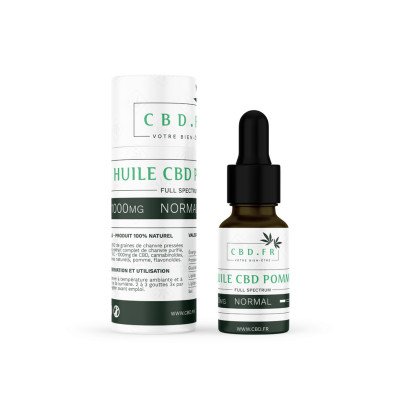 Huile CBD intense et pas chère au gout pomme