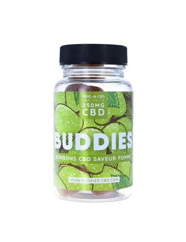 Bonbon CBD pomme - Buddies - gummies pas cher sur cbd.fr