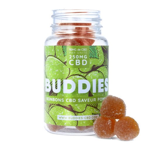 Bonbon CBD pomme - Buddies - gummies pas cher sur cbd.fr pas cher sur cbd.fr