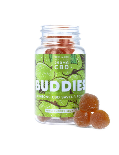 Bonbon CBD pomme - Buddies - gummies pas cher sur cbd.fr pas cher sur cbd.fr