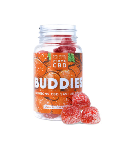 Bonbon CBD pêche - Buddies, gummies