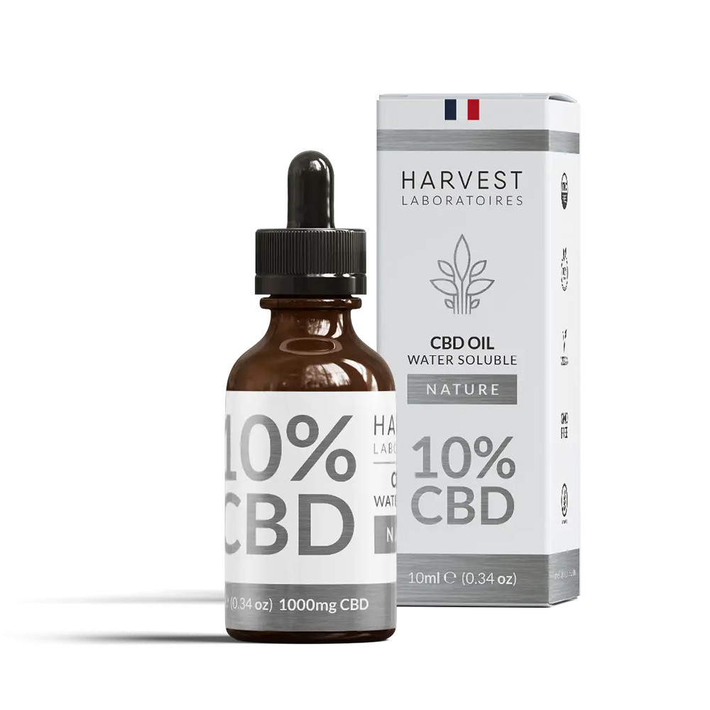 Huile de CBD 10% - Water soluble -  Harvest Laboratoires