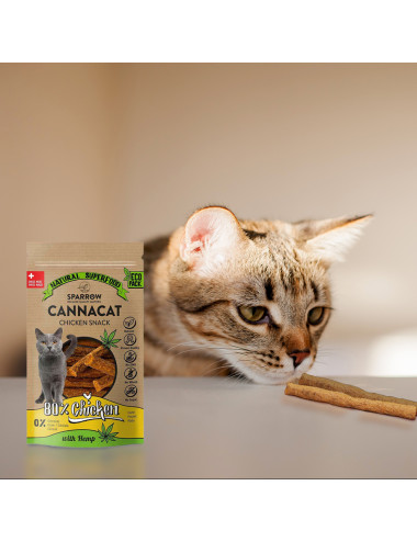 CannaCat Relax Sticks avec CBD pour chats - Sparrow