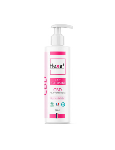 Lait Nettoyant Doux Chanvre Bio - Hexa3