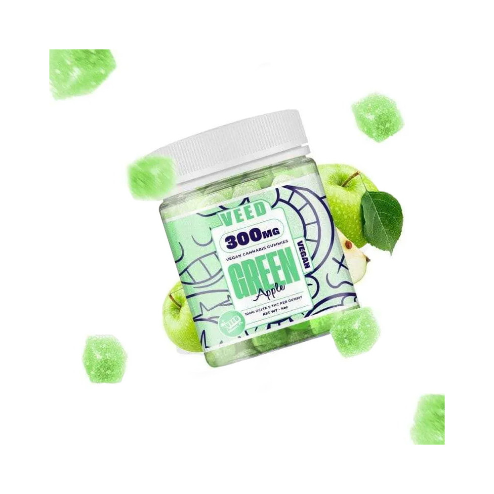 Gummies Delta-9 THC - Pomme verte 300mg - Veed