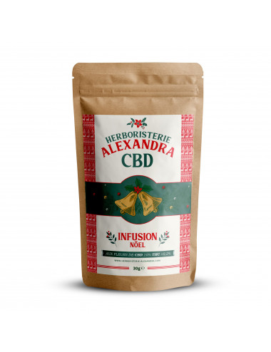 Infusion CBD Noël bio - Herboristerie Alexandra