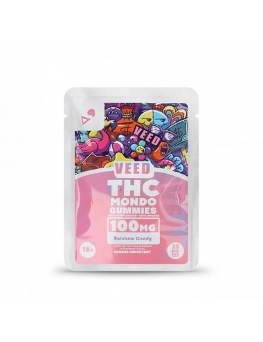 Mondo cube Delta 9 THC - Rainbow 100mg - Veed