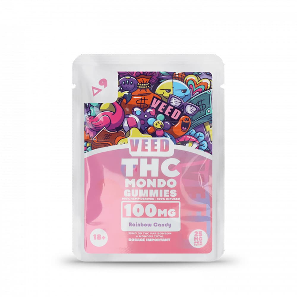 Mondo cube Delta 9 THC - Rainbow 100mg - Veed Mondo cube Delta 9 THC - Rainbow 100mg - Veed