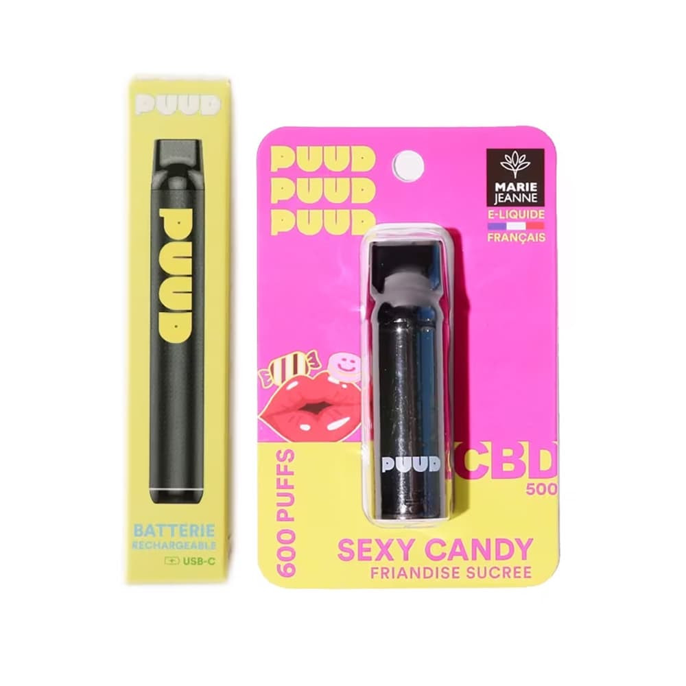 PUUD Sexy Candy - 600 Puffs CBD 500mg Réutilisable PUUD Sexy Candy - 600 Puffs CBD 500mg Réutilisable