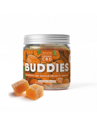 Bonbon CBD Pêche Ananas - Buddies