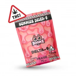 Gummies D9 - Fraise 7,5mg - Boomz