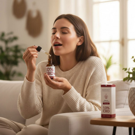 Huile de CBD 10% Broad Spectrum Gout Cerise Harvest Laboratoires