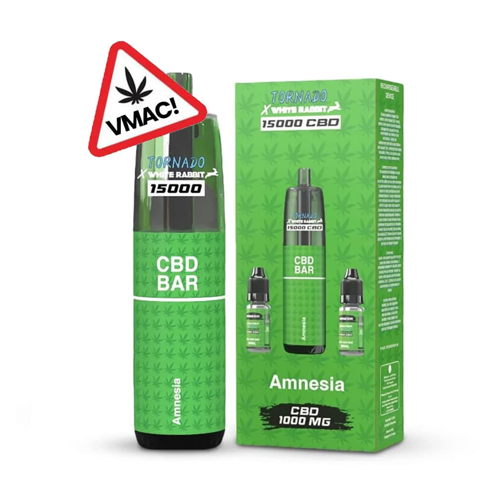 Puff 15000 CBD - Amnesia - White Rabbit x Tornado