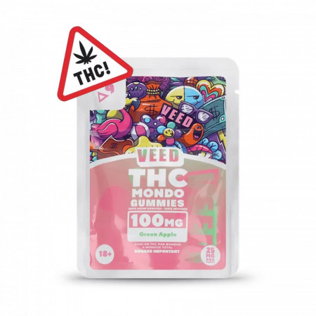 Mondo cube Delta 9 THC - Pomme 100mg - Veed