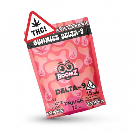 Gummies D9 - Fraise 7,5mg - Boomz