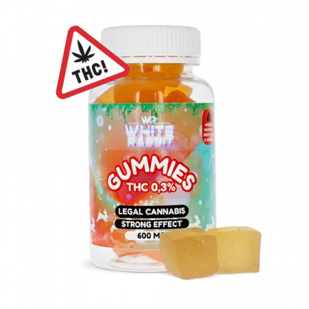 Gummies THC 600mg - White rabbit