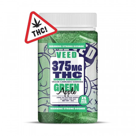 Gummies Delta-9 THC - Pomme verte 375mg - Veed