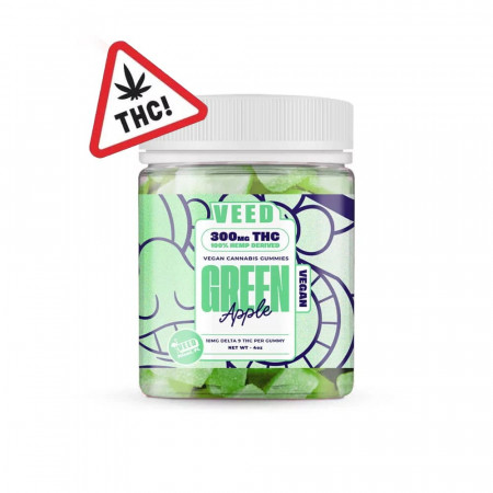 Gummies Delta-9 THC - Pomme verte 300mg - Veed