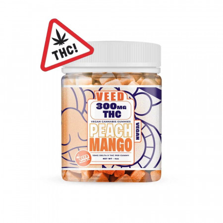 Gummies Delta-9 THC - Mangue Pêche 300mg - Veed