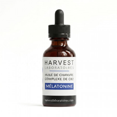 Huile SOMMEIL intense - Complexe CB2 20% Melatonine - Harvest Laboratoire - Huile CB2