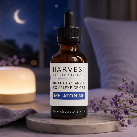 Huile SOMMEIL intense - CB2 - Melatonine - Harvest Laboratoire Harvest Laboratoires - 1-cbd - Huile CB2
