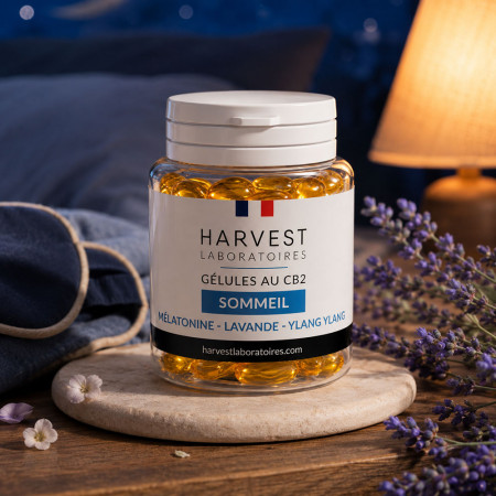 Gélules CB2 - Sommeil Mélatonine - Harvest Laboratoires Harvest Laboratoires - 1-cbd - Gélules CB2