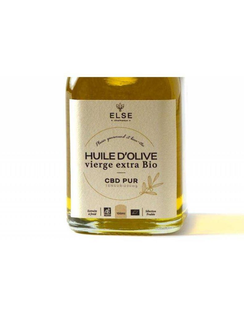 Huile d’olive vierge extra Bio au CBD - Basilic (100ml)