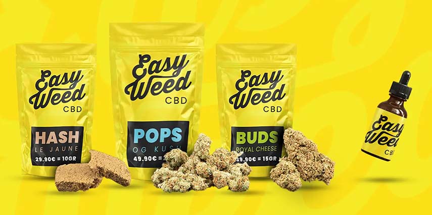 easyweed-cbd collection de produits CBD par Easyweed