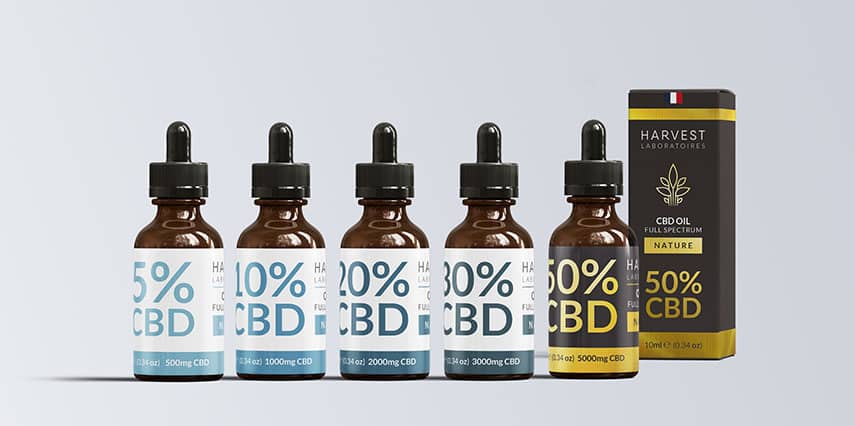 huile-cbd-harvest-laboratoires collection d'huiles de CBD HArvest Laboratoires