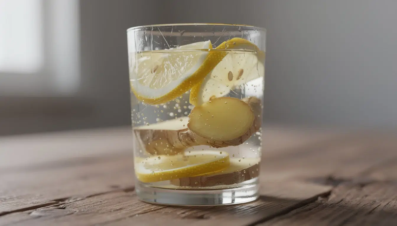 Eau infusée citron-gingembre-CBD