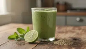 Smoothie vert au CBD