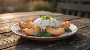 salade pêche-burrata-CBD