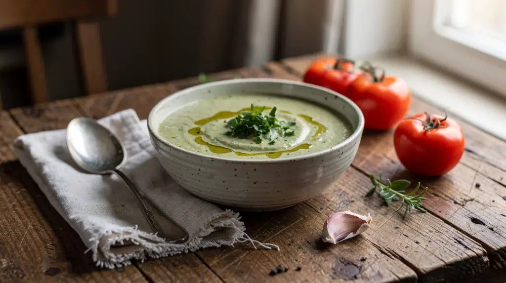 soupe froide au CBD