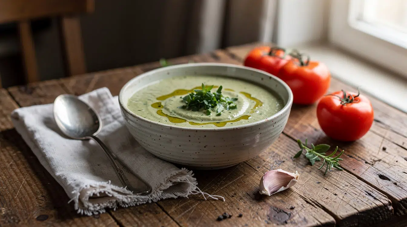 soupe froide au CBD