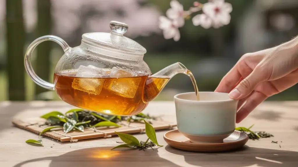 Thé glacé japonais au CBD