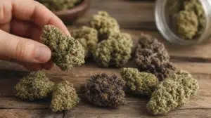 biais de sélection fleurs de CBD
