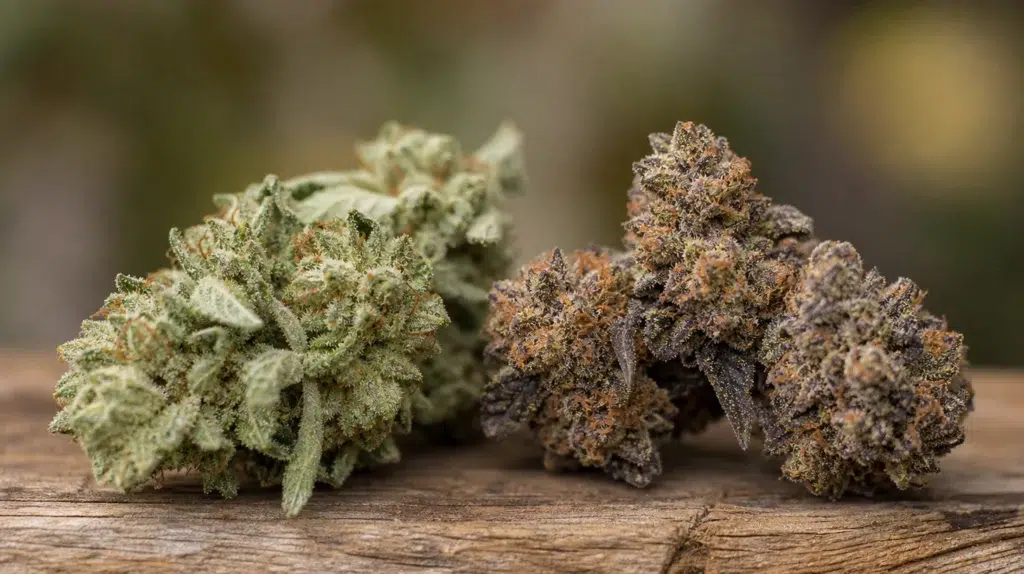 Différences fleurs CBD THC