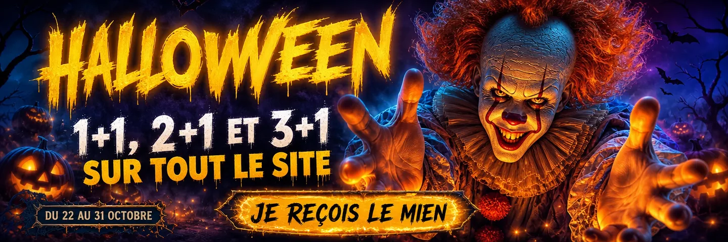 Halloween — 1+1, 2+1 et 3+1 sur tout le site.