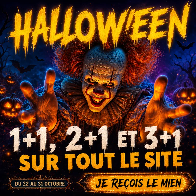 Halloween — 1+1, 2+1 et 3+1 sur tout le site.