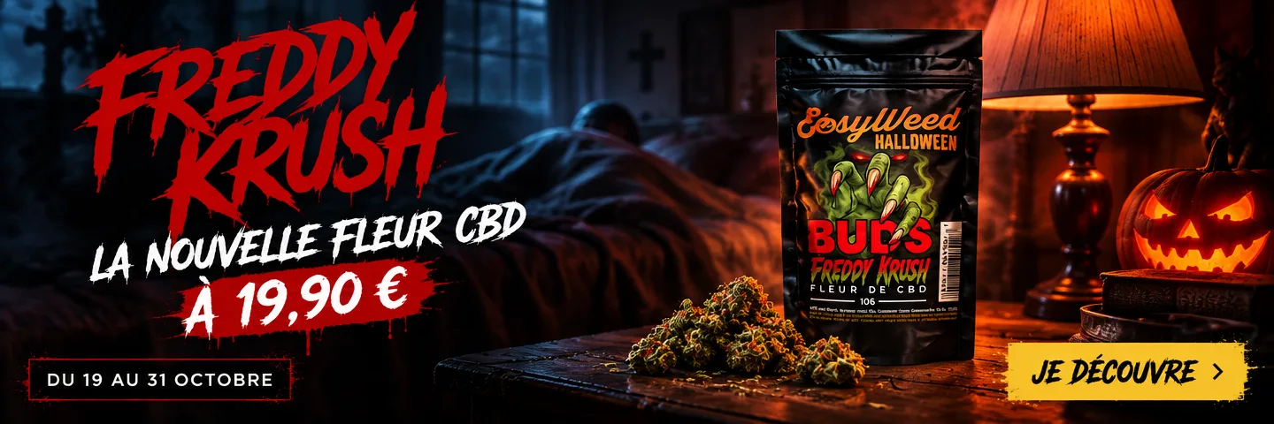 Lancement fleur CBD d'halloween : La Freddy Krush — Lancement fleur CBD d'halloween : La Freddy Krush à 19.90€