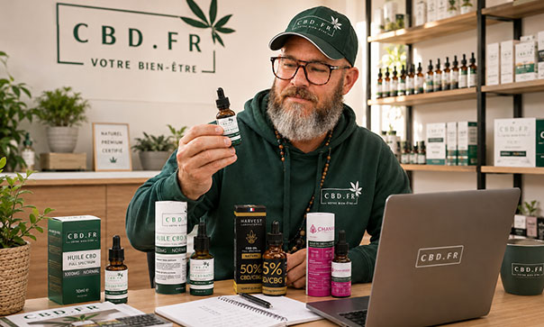 Julien Cordobes, fondateur de CBD.fr selectionne les huiles de CBD