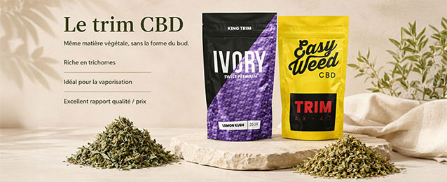Trim, small buds et buds de CBD pas chers selectionnes par CBD.fr