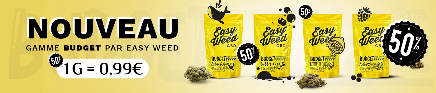 Easy Weed Budget, le CBD pas cher à prix discount