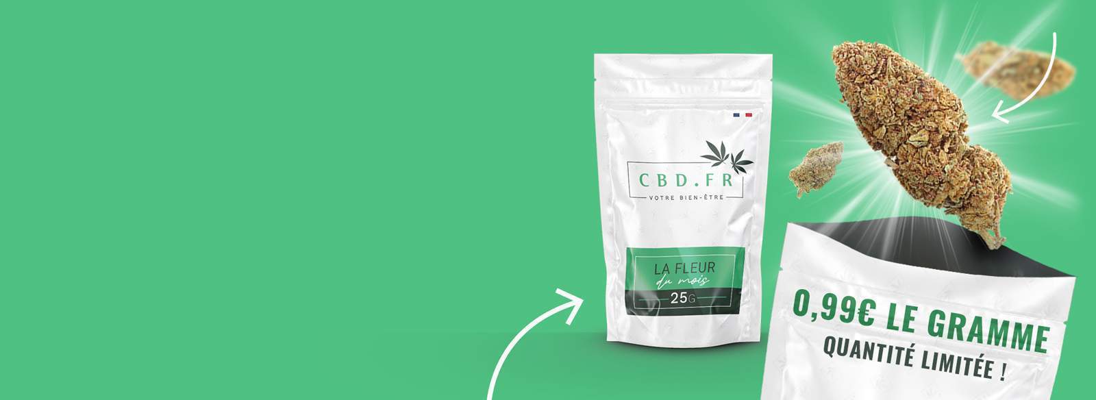 cbd pas cher fleurs du mois